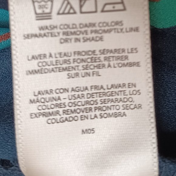 Women's Van Heusen Paint Flower Print Tunic Size Medium - Picture 5 of 10